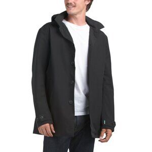 SAVE THE DUCK Black Benjamin Raincoat With Detachable Hood